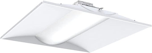 Lithonia Lighting 2x2 LED Troffer Light, Stack Switch LED Drop In Ceiling Light for Dropped Ceiling, 3000/4000/5000 Adjustable Lumens, 3500K/4000K/5000K Switchable Color Temperature, White