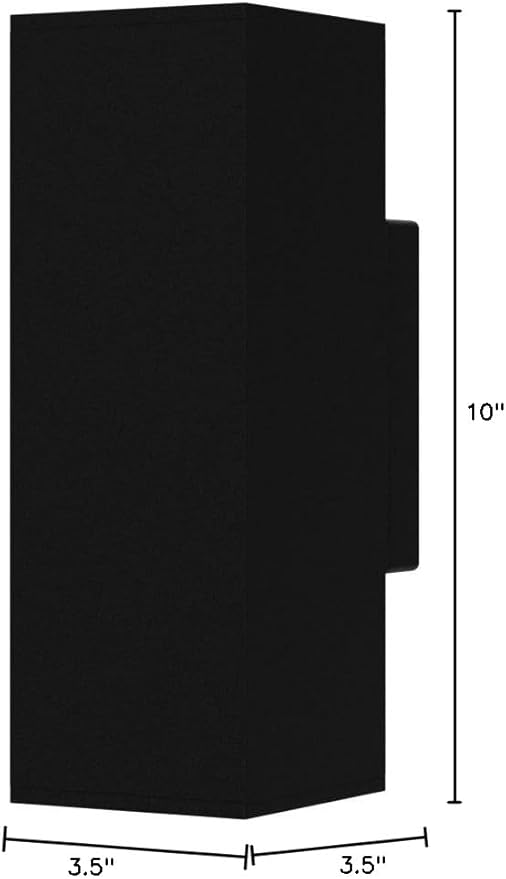 Outdoor Wall Lights, Up Down Porch Lights, Modern Exterior Light Fixture, Waterproof Anti-Rust Outdoor Wall Sconce,14w,Matte Black (BD001)
