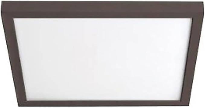 WAC Lighting, Square 7in LED Energy Star Flush Mount 3000K in Bronze