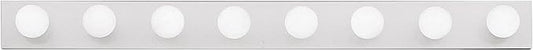 Kichler 48" Linear Bathroom Light Fixture, 8-Light Vanity for Bathroom in Chrome, 626CH, (48" W x 4.25" H x 2" D)