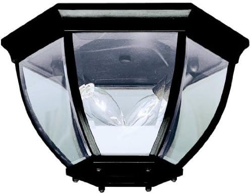 Kichler 9886BK Outdoor Ceiling 2-Light, Black