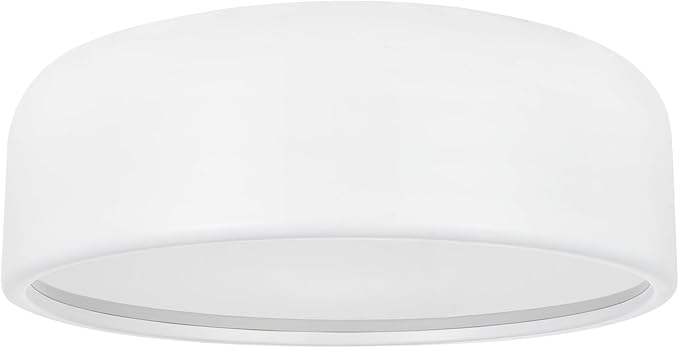 CWI Lighting 19" White Flush Mount Light for Bedroom, Hallway – 3-Light Modern Design with E26 Bulb Base – LED Compatible, Dome Shade – BACL Certified
