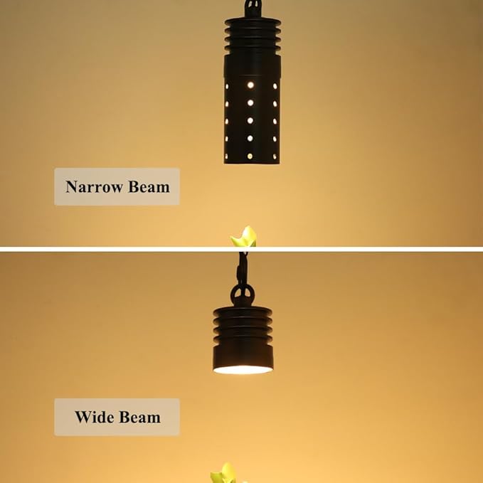 Low Voltage Landscape Hanging Lights, 12V Outdoor Pendant Lights Cylindrical, Free 3W 300lm MR16 LED Bulb Warm White (2-Count)