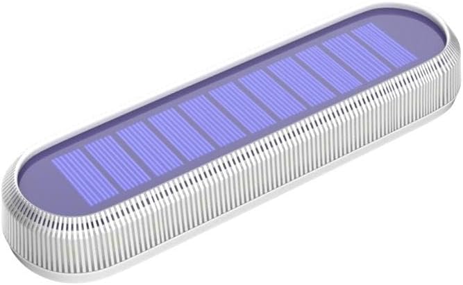 YiLaie Solar Step Lights Outdoor Waterproof Dock Deck Stair Stick on Lights Solar Powered for Outside RV Decor Strips Garden Front Porch Patio Auto ON/Off (Warm White 4 Pack)