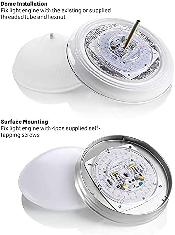 3" LED Light Engine Retrofit Kit - 4.04" Overall Size, 10W, 2700K, 750LM, 120V, CRI90, Dimmable, UL/ES/JA8 Certified - Ideal for Ceiling Flush Lights, Ceiling Fans, Pendants & Garden Light