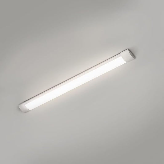 1 Packs 3FT LED Batten Light, Slim Ceiling Surface Mounted Light, 30W, 4000K, IP20, LED Ceiling Lamp for Garage, Shop, Hallway, Office, Market