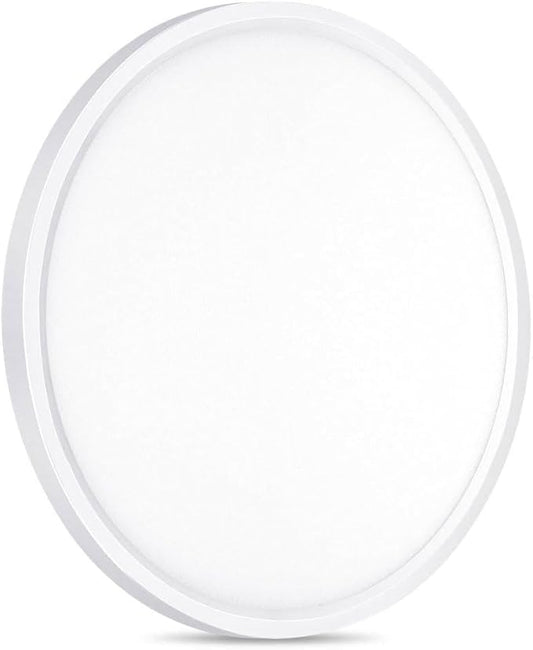 1Pack LED Flush Mount Ceiling Light, 7 Inch 1500LM 15W Thin Round Ceiling Light Fixture, 3000k/4000k/6500k 3 Color Adjustable Ceiling Lamp for Bathroom,Closet,Hallway(White)