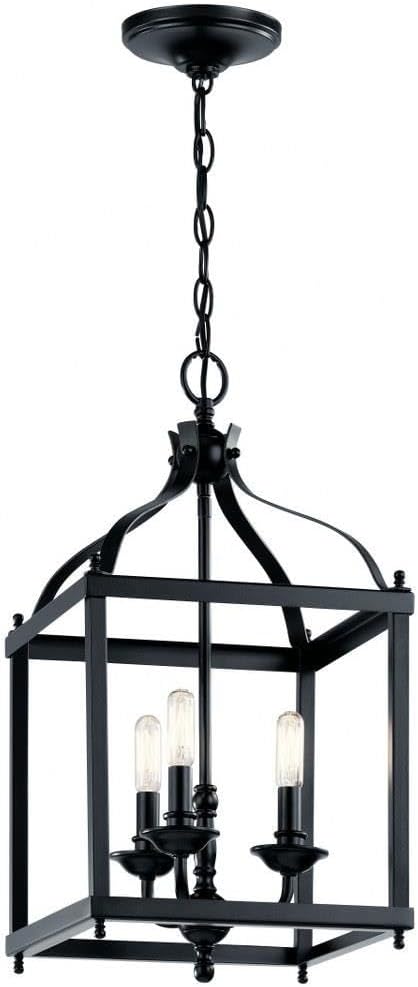 KICHLER Larkin 22.25" 3 Light Pendant in Black