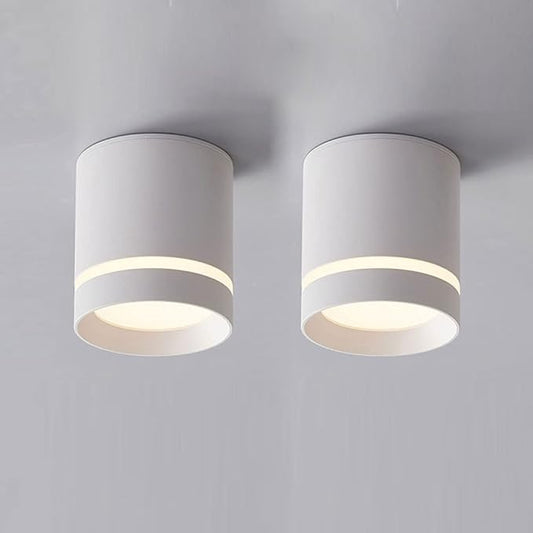 Minimalist Ceiling Downlight Cylinder LED Ceiling Light Aluminum Anti-Glare Ceiling Light Fixture Indoor Mini Ceiling Lamp for Corridor Living Room Bedroom