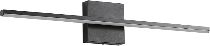 Modern Bathroom Vanity Light 24 Inch, 18W Black Bathroom Light Fixture Over Mirror, Dimmable 5CCT LED Wall Sconce Lighting for Restroom Mirro