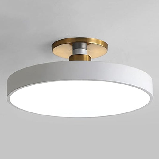 CHENKUI Macaron Ceiling Light LED Half Flush Mount Modern Ceiling Lamp Fixture Three-Tone Light (3000K/4500K/6000K) Ceiling Lighting Easy Installation of Round Lights for Entrance