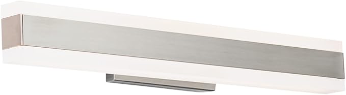 Modern Forms Cinch 19in LED Bathroom Vanity or Wall Light 3-CCT 2700K-3000K-3500K Set to 3000K in Brushed Nickel