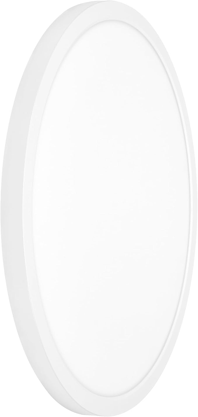 Maxxima 19 in. LED Flush Mount Ceiling Light Fixture - 2500 Lumens, 5 CCT 2700K/3000K/35000K/4000K/5000K, Round Color Selectable Panel Light, Dimmable, Suitable for Bathroom or Shower