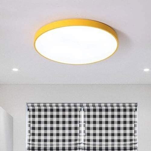 LED Flush Mount Ceiling Light Fixture Modern Minimalist Round Interior Lamp 6000-6500K Cold White Lighting Ultra-Thin 1.9 Inches Slim Suitable for Bedroom Loft Storage(White,Small)