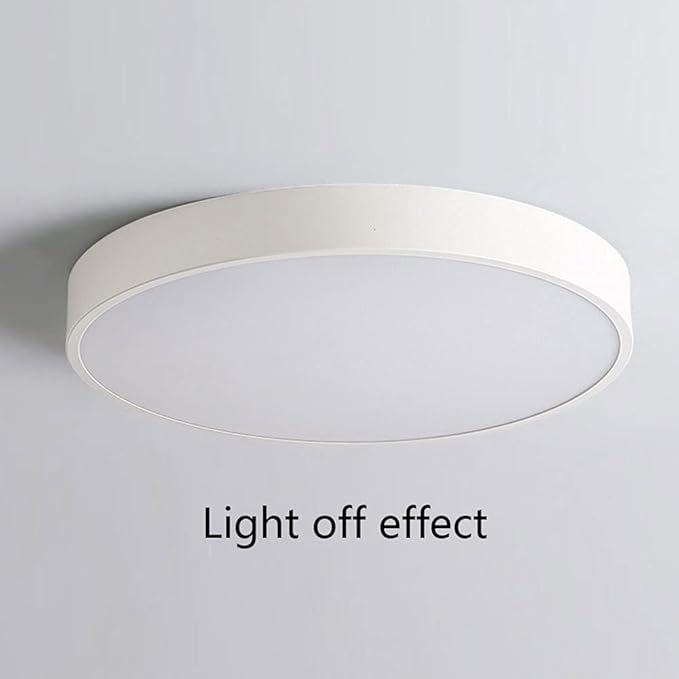 Ceiling Light Minimalist Round LED Flush Mount Ceiling Light Color Macaron Ultra-Thin 1.9 Inch Flat Lamp Three-Tone Light Panel Modern Ceiling Lighting for The Bedroom Corridor Kitchen