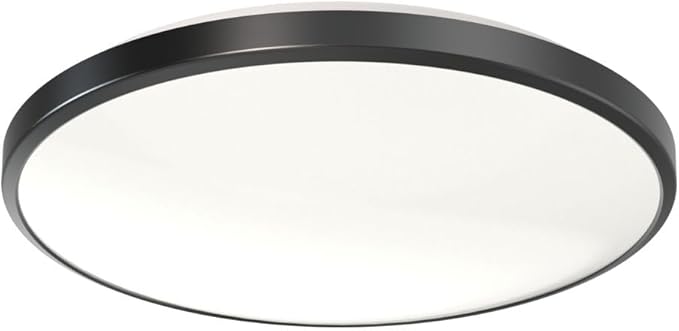 Juno 14 Inch Round LED Flush Mount Ceiling Light, Low Profile Modern Ceiling Light Fixture, Selectable 2700K/3000K/3500K/4000K/5000K Color Temperature, Dimmable, White (FMLR 14IN SWW5 90CRI WBT M4)