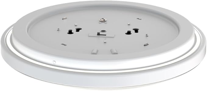 Juno 11 Inch Round LED Flush Mount Ceiling Light, Low Profile Modern Ceiling Light Fixture, Selectable 2700K/3000K/3500K/4000K/5000K Color Temperature, Dimmable, White (FMLR 11IN SWW5 90CRI WBT M4)