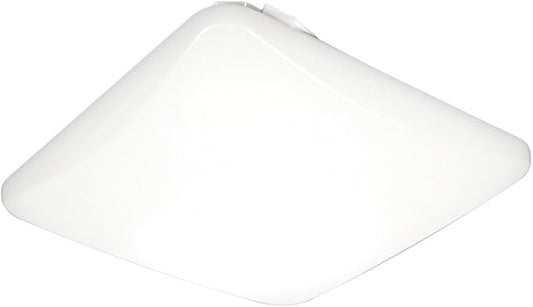 Lithonia Lighting 20 Inch Flush Mount LED Ceiling Light, Square Flush Mount Ceiling Light, Dimmable, 120 Volts, 44 Watts, Damp Listed, 4000 Lumens, White (FMLSDL 20 35840 M4)