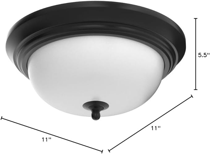 Westinghouse 64290 11-Inch One-Light Flush Mount Fixture, Oil Rubbed Bronze with Frosted White Alabaster Globe