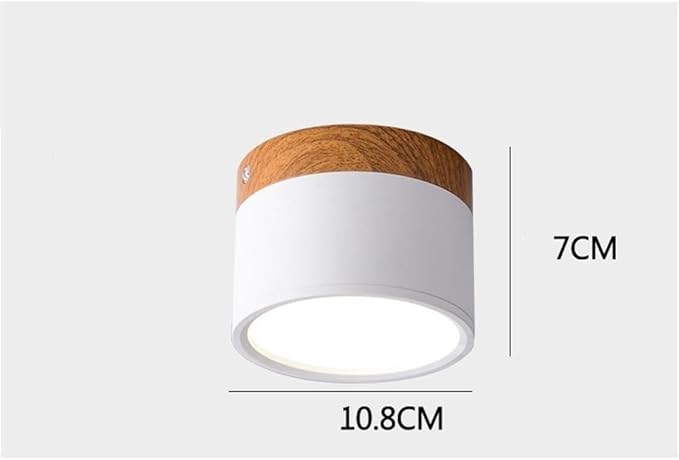 KISAD Nordic Modern and Minimalism Ceiling Lights Macaron Color Semi Flush Mount Ceiling Light Cylindrical Ceiling Light Fixture for Bedroom(White)
