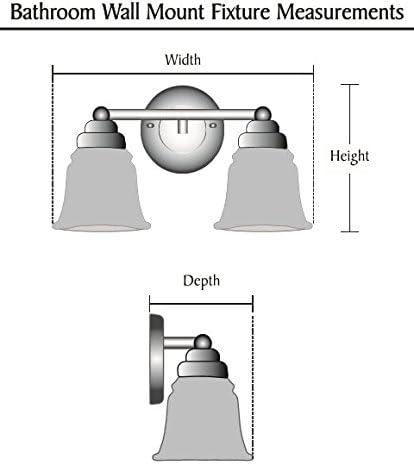 Aspen Creative 62014-1, Three-Light Metal Bathroom Vanity Wall Light Fixture, 24" Wide, Transitional Design in Satin Nickel with Frosted Seeded Glass Shade