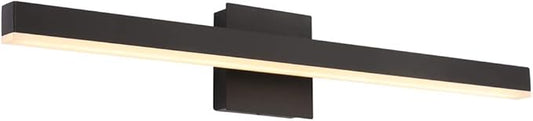 Aipsun 27.6 inch Modern Black Vanity Light LED Bathroom Vanity Light Fixtures Black Wall Light for Bathroom (Warm White)