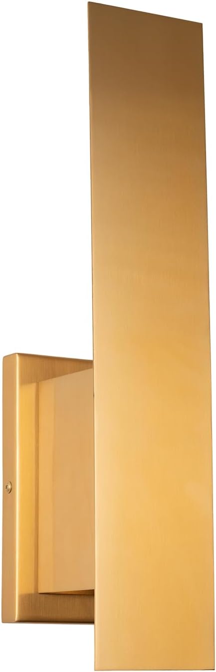 Edwarmlux Indoor Wall Sconces, Modern Wall Lights, Up and Down Wall Mount Light, Dimmable Hardwired Wall Light for Bedroom, Living Room, Hallway, GU10 Bulbs Excluded, 2 Pack (Brushed Gold)