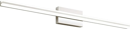 SOLFART Bathroom Vanity Light Nickel 25W 40 Inch Modern LED Bathroom Light Fixtures Over Mirror Dimmable Wall Lights