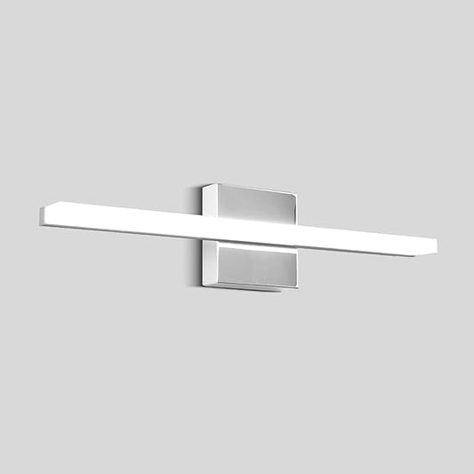LED Bathroom Vanity Light 16inch Over Mirror Lighting Fixture Modern Indoor Chrome 10W 5000K Cool White Wall Sconce for Bathroom Bedroom Living Room