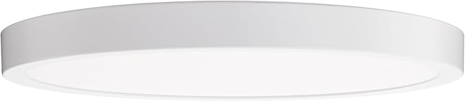 Builder Essential Round LED 7in Flush Mount 14W 1,100 Lumens with 5-CCT Selectability 2700-3000-3500-4000-5000K in White