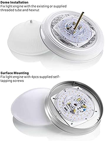 3" LED Light Engine Retrofit Kit - 4.04" Overall Size, 10W, 4000K, 750LM, 120V, CRI90, Dimmable, UL/ES/JA8 Certified - Ideal for Ceiling Flush Lights, Ceiling Fans, Pendants & Garden Light