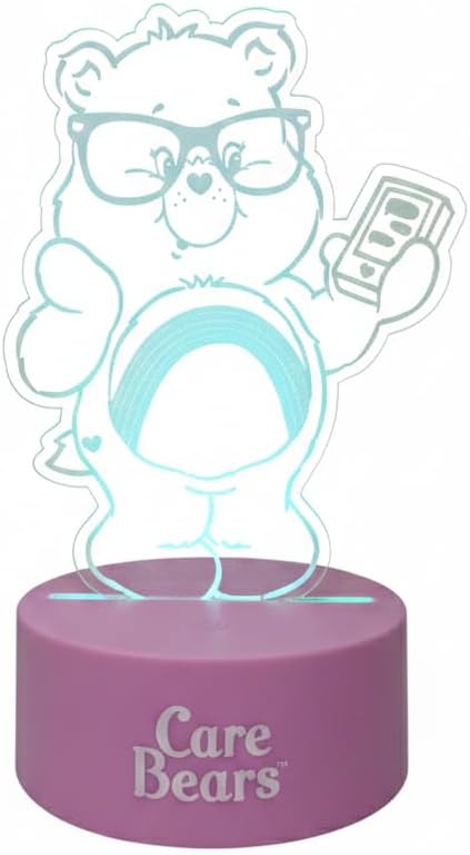 Care Bears 3D Illusion LED Lamp,Night Light with Color Changing Effect,Desk Lamp for Bedroom, Nursery, Playroom Décor