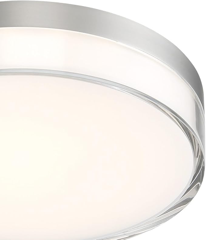 Minka Lavery 749-2-84-L Vantage LED Flush Mount, 1-Light, 16 Total Watts, 7-in H x 1.5-in W, Brushed Nickel