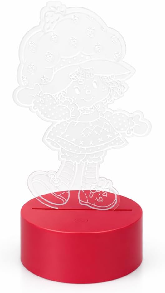 Strawberry Shortcake 3D Illusion LED Lamp, Night Light with Color Changing Effect,Desk Lamp for Bedroom, Nursery, Playroom Décor