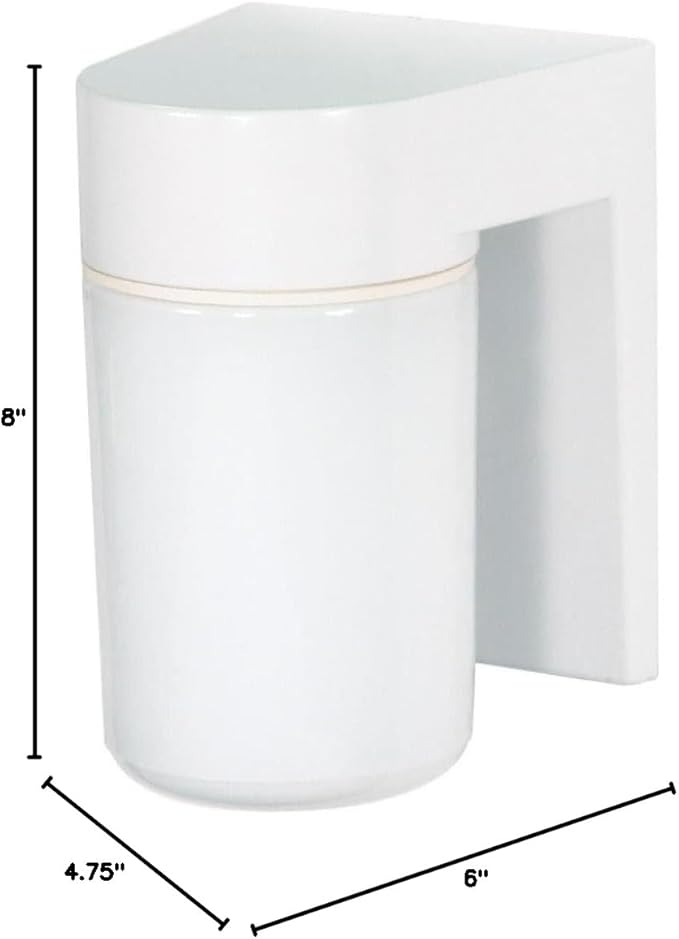 Nuvo Lighting SF77/530 Transitional One Light Outdoor Wall Mount in White finish