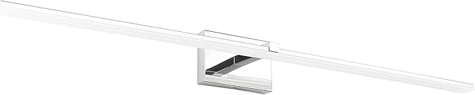 ZUZITO 48 inch Vanity Lights - Chrome Bathroom Light Over Mirror Dimmable Modern LED Vanity Lighting Fixtures Cool White 6000K