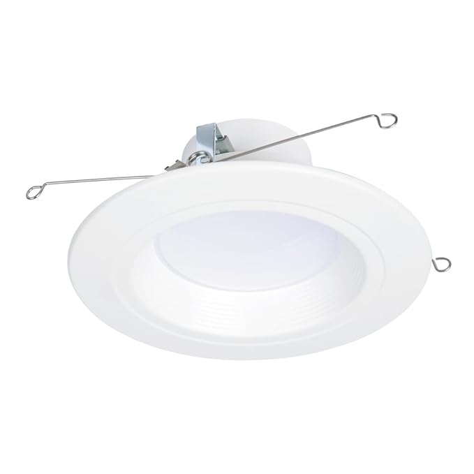HALO RL 5/6 in LED Recessed Light Retrofit Selectable CCT 2700K, 3000K 3500K 4000K 5000K Dimmable Dim to Warm 900/1200 Lumens Wet Location Indoor Outdoor Ceiling Downlight RL56LS9FSD2W1EWH