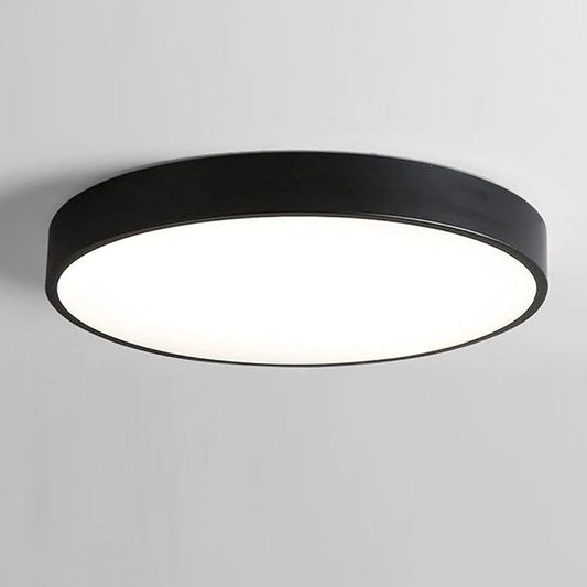 Ceiling Light Minimalist Round LED Flush Mount Ceiling Light Color Macaron Ultra-Thin 1.9 Inch Flat Lamp Three-Tone Light Panel Modern Ceiling Lighting for The Bedroom Corridor Kitchen