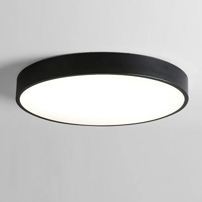Ceiling Light Minimalist Round LED Flush Mount Ceiling Light Color Macaron Ultra-Thin 1.9 Inch Flat Lamp Three-Tone Light Panel Modern Ceiling Lighting for The Bedroom Corridor Kitchen