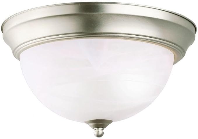 Kichler 8108NI Flush Mount 2-Light, Brushed Nickel