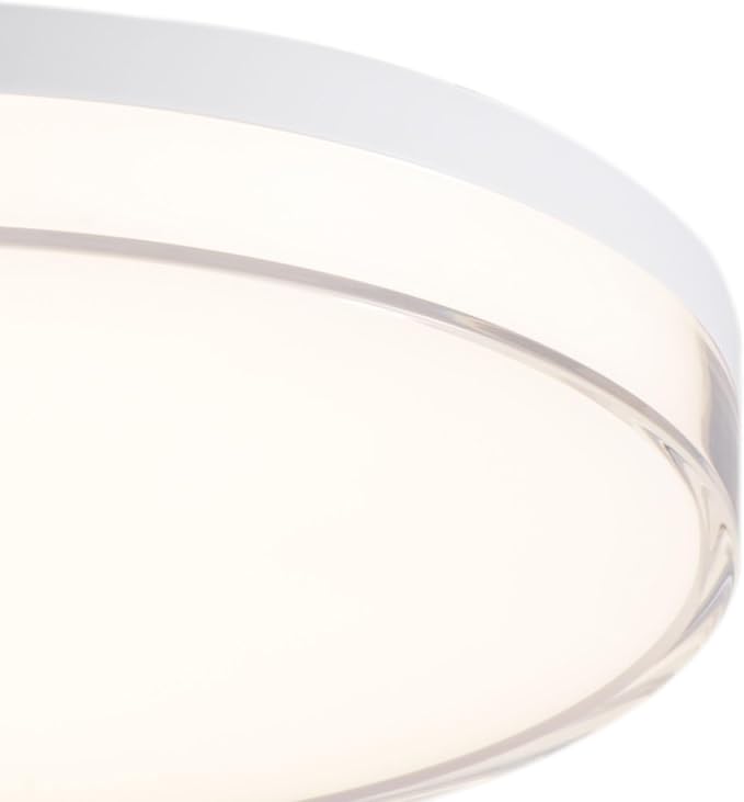 Minka Lavery 769-2-44-L Vantage LED Flush Mount, 1-Light, 30 Total Watts, 13-in H x 1.5-in W, White