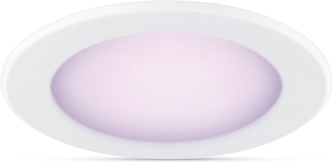 Philips Smart 5-6 Inch Retrofit Recessed Downlight 1-Pack, 1150 Lumens, LED Color Changing Lights, Connects to Wi-Fi, Control with Voice or App, Powered by WiZ Connected