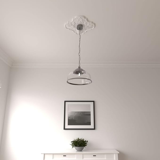17 3/4"OD x 3 3/4"ID x 1"P Peralta Ceiling Medallion (Fits Canopies up to 4 5/8")