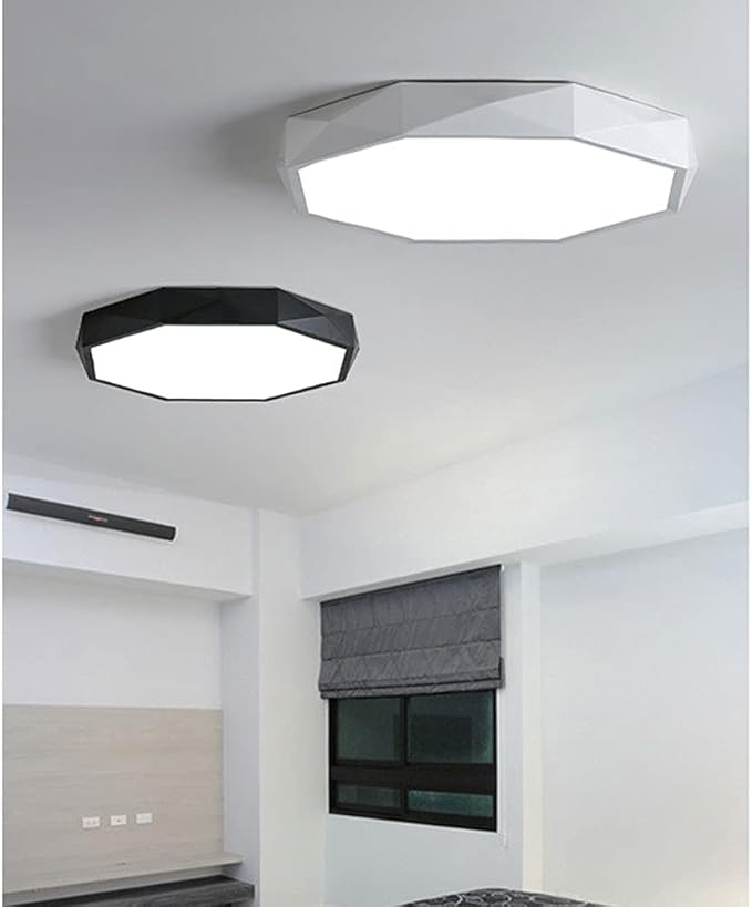 RCIDOS Modern Flush Mount Ceiling Light Acrylic Lamp Shade 36W 3596LM Dining Room Atmosphere Ceiling Light Minimalist Style 3 Color Dimming Lighting Fixtures for Entryway, Hallway, Balcony, Bedroom