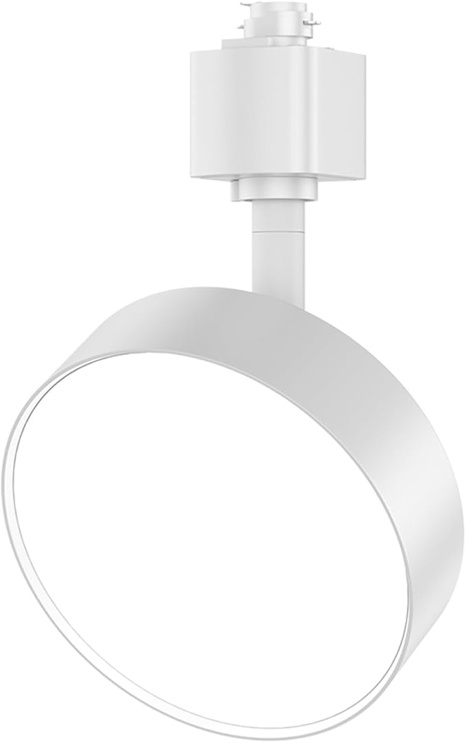 Diffuse LED Track Lighting Heads H Type Track Light Heads Dimmable Kitchen Track Lighting Fixtures Ceiling, Compatible with H Track Rails - Flicker Free CRI90+ 3000K 12W 1000lm, 1 Pack White