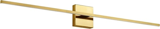 Gold Bathroom Light Fixtures Over Mirror - 39 Inch Dimming Bathroom Vanity Light 28W 3500K LED Vanity Light Bar Modern Wall Sconce Lighting for Mural