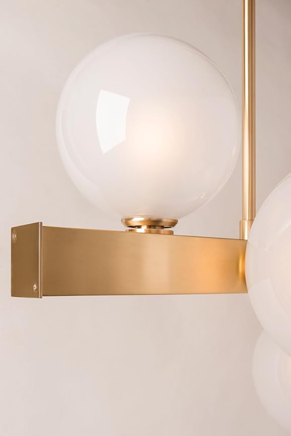 Hudson Valley Lighting 8717-AGB Hinsdale Island Pendant, Aged Brass