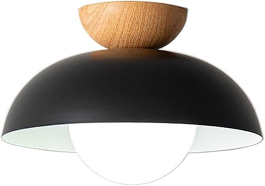 Minimalist Ceiling Light Round Ceiling Lamp Fixture Semi Recessed E14 Pendant Light Decoration Ceiling Lighting Fixtures Nordic Style Bedroom Aisle Corridor Entry