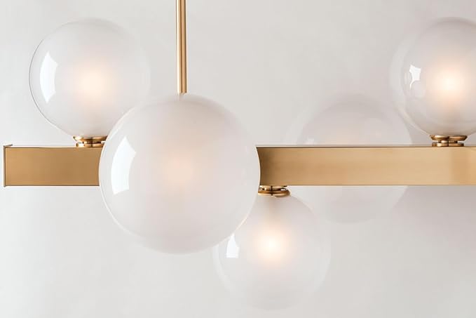 Hudson Valley Lighting 8717-AGB Hinsdale Island Pendant, Aged Brass