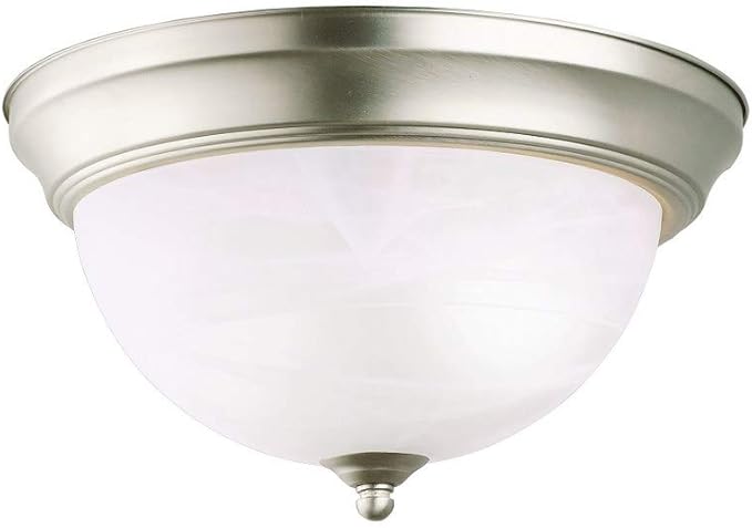 Kichler 8108NI Flush Mount 2-Light, Brushed Nickel